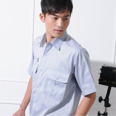 1010-1 灰藍色短袖工作服